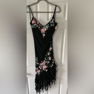 Sue Wong Silk Beaded Slip Dress